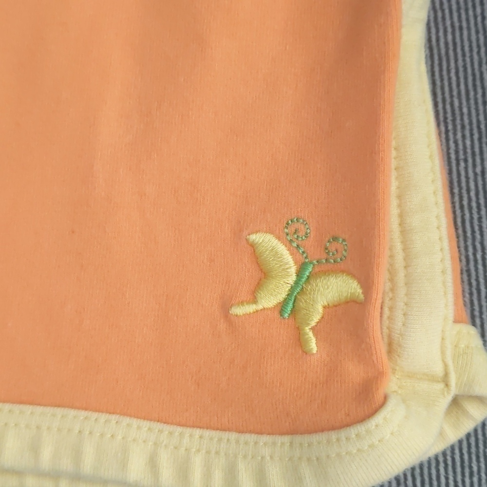 Girls athletic works shorts size 5t. Orange and yellow - Picture 3 of 3